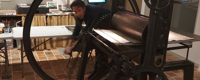 Etspers Anton Pieck bediend door Menno Balm