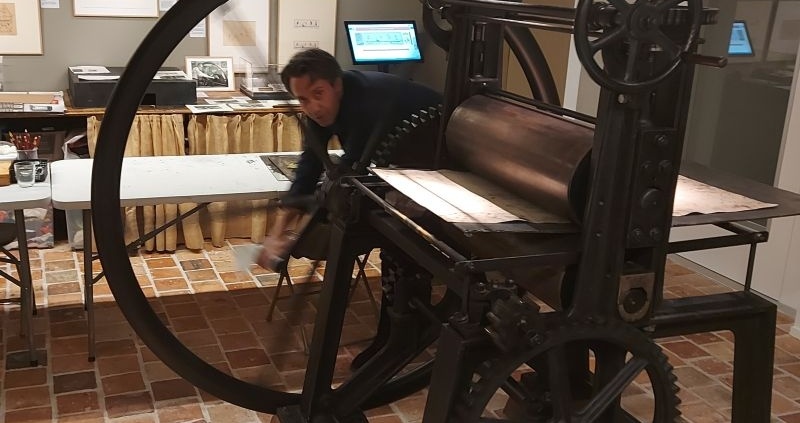 Etspers Anton Pieck bediend door Menno Balm